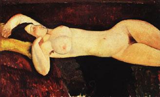 Amedeo Modigliani Reclining Nude (Le Grand Nu) France oil painting art